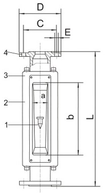 玻(bo)璃轉(zhuan)子流(liu)量計(ji)尺寸(cun)圖
