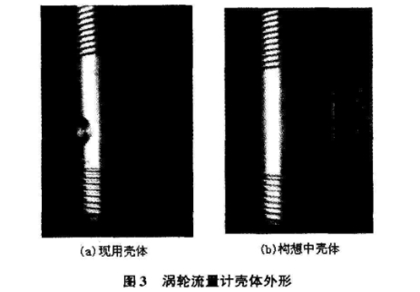 渦(wo)輪流量計(ji)殼體外形(xing)圖示