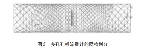 多(duo)孔孔(kong)闆流(liu)量計(ji)的網(wang)格劃(hua)分圖(tu)示