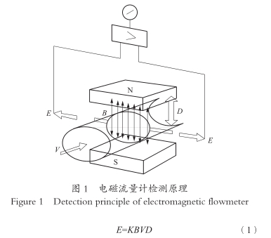 電(dian)磁流(liu)量計(ji)檢測(ce)原理(li)圖示(shi)
