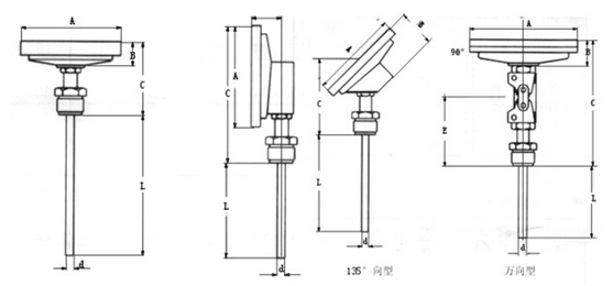 雙(shuang)金屬溫(wen)度計安(an)裝形式(shi)