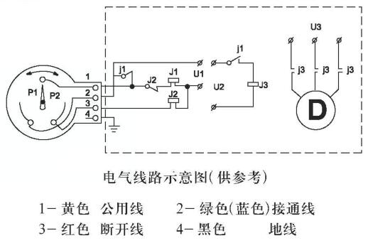 電接(jie)點壓力(li)表接線(xian)示意圖(tu)